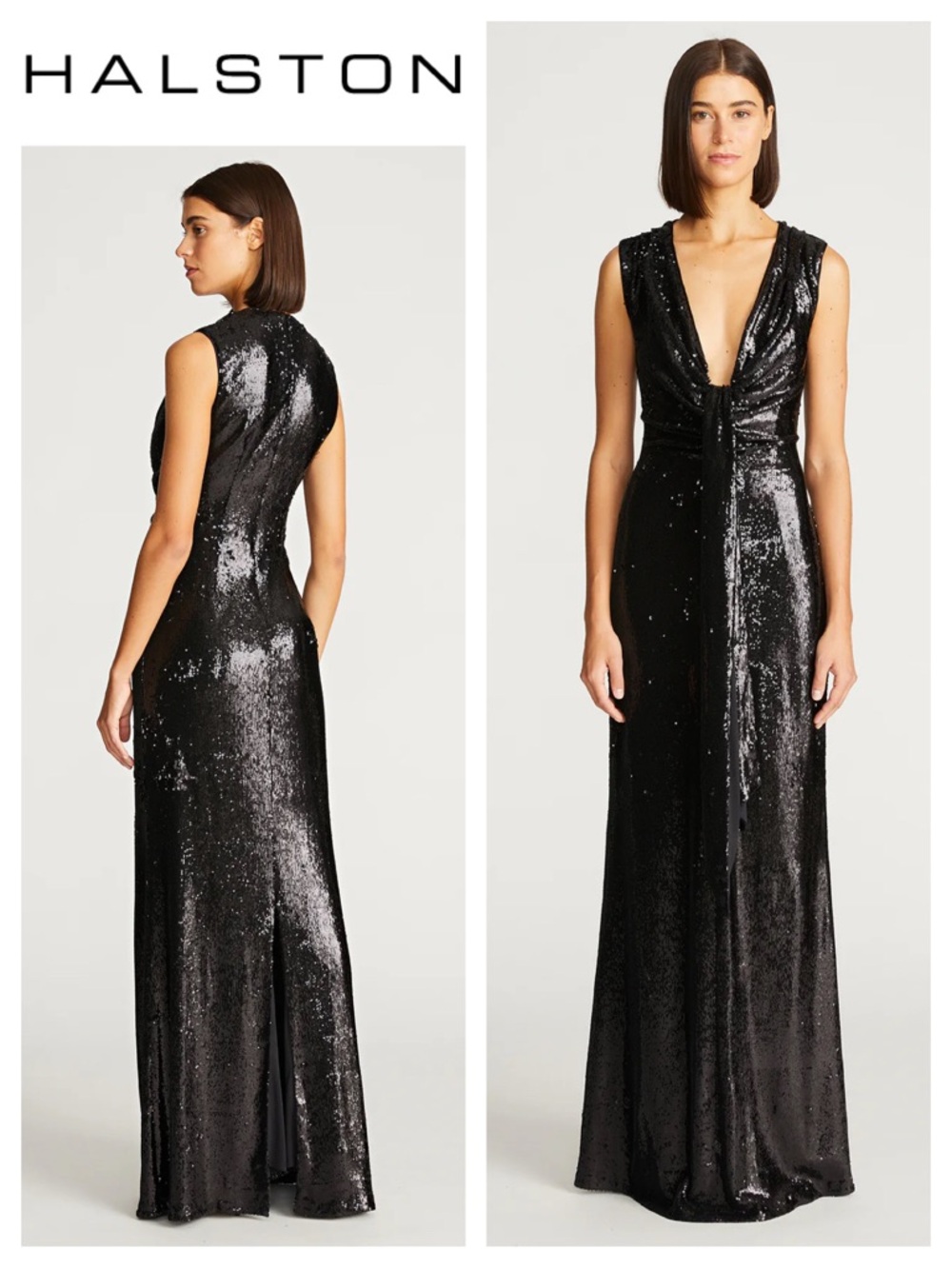 HALSTON Magdalena Gown In Sequin